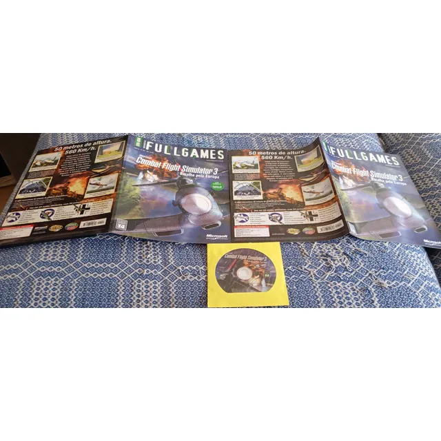 Revista Fullgames Ano 8 No 81 + Cd Combat Flight Simulator 3