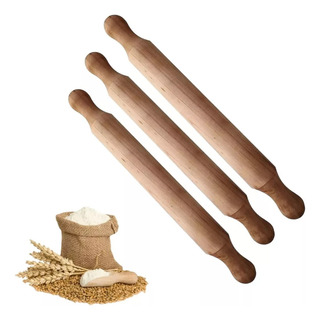 X3 Rodillo Pizza Uslero De Madera Amasar Pan Rodillo Uslero X3 Rodillo Pizza Uslero De Madera Amasar Pan Rodillo Uslero