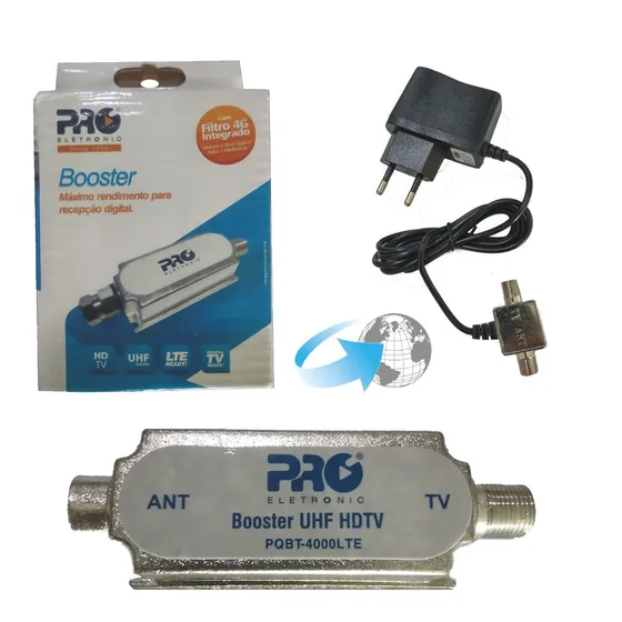 Amplificador Sinal Antena Digital Booster 40db Proeletronic