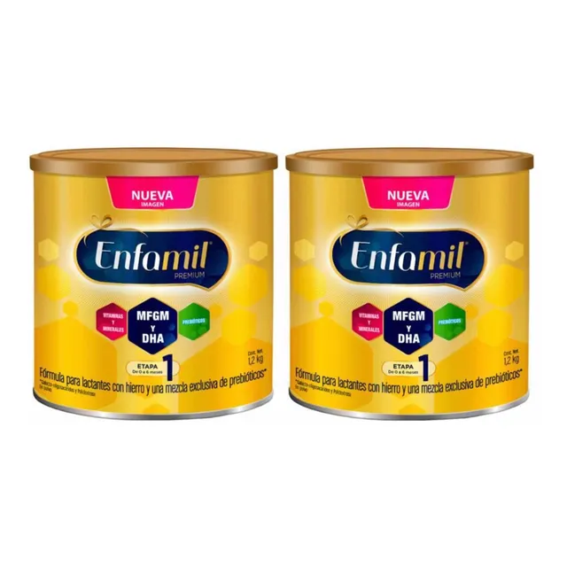Fórmula Enfamil Promental Etapa 1, 2 Pzas De 1.2 Kg C/u