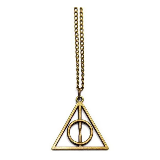 Collar Harry Potter Reliquias De La Muerte Color Bronce