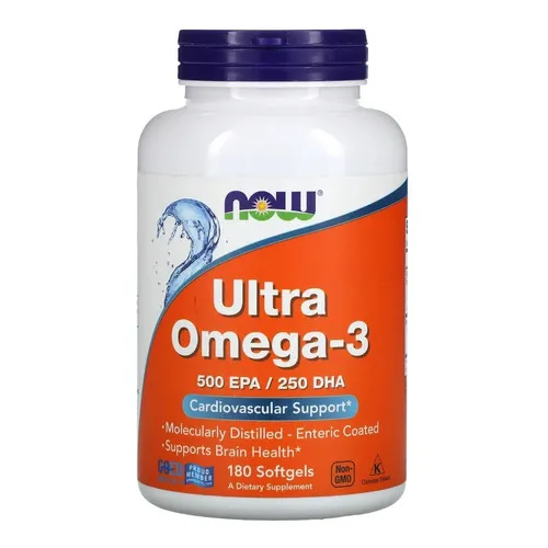 Now Foods Ultraomega-3, 500 Epa/250 Dha 180softgels