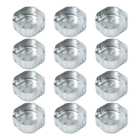 Caja Eléctrica Octogonal, 12 Paquetes, 1-1/2 Pulgadas De Pro