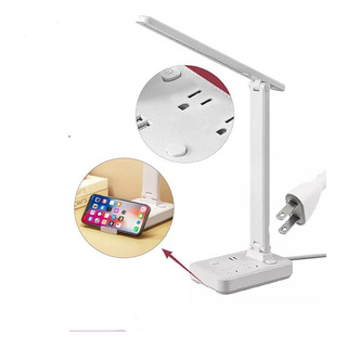 Lámpara Led De Sobremesa Multicontactos Regleta Ajusta Usb Lámpara Led De Sobremesa Multicontactos Regleta Ajusta Usb