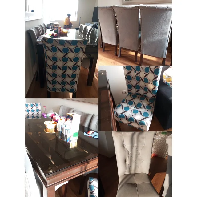 Juego De Comedor Mesa Y 8 Sillas Madera Usado