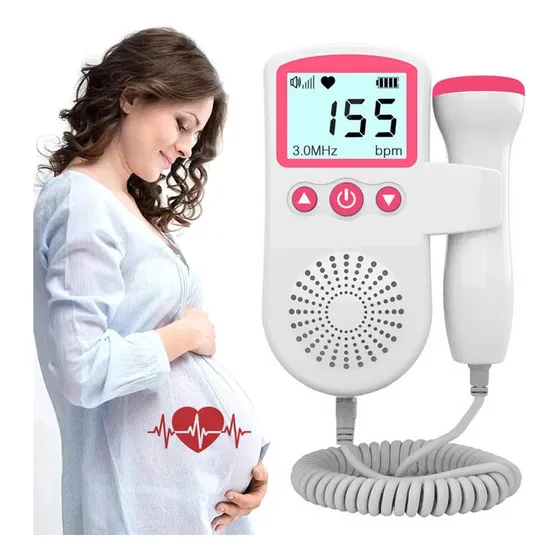 Ultrasonido Para Monitorear Latidos De Corazón Del Feto