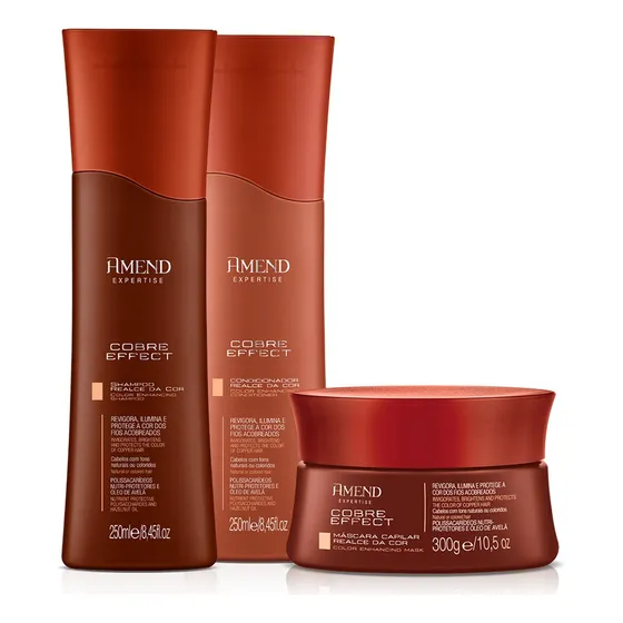Kit Amend Cobre Efect Sh 250ml + Cond 250ml + Mas 300g