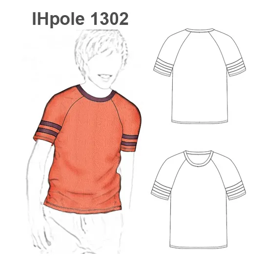 Moldesunicose Patrón Polera Infantil Niño Papel Raglan