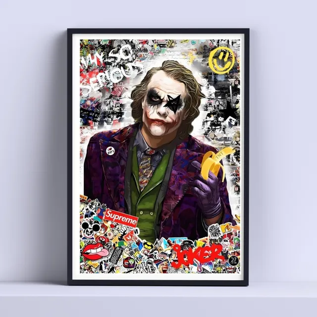 Cuadro Joker Pelicula Guason Pop Art Vidrio 30x40cm Listo