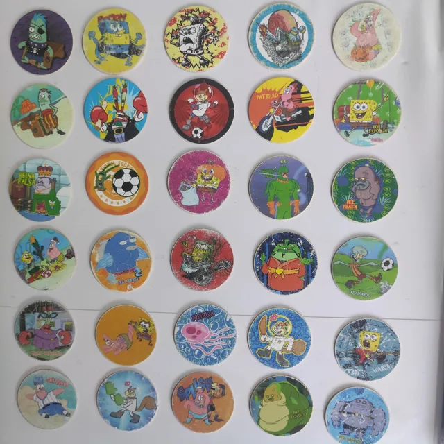 Colección Tazos Classic Bob Esponja Sabritas 2007
