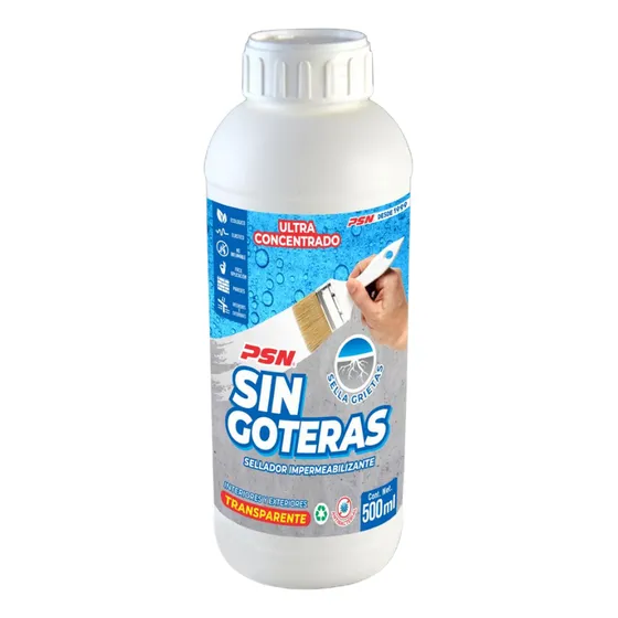 Sellador Impermeabilizante Transparente 1l Sin Goteras 500 Ml