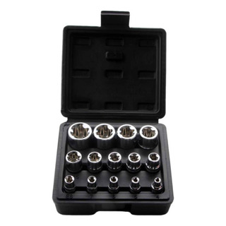 Juego De Llaves De Estrella E-torx De 14 Pieza Caja Negra Juego De Llaves De Estrella E-torx De 14 Pieza Caja Negra