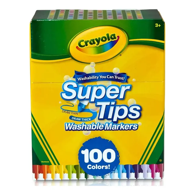 Crayola Supertips 100 Plumones Lavables Deluxelimitededition