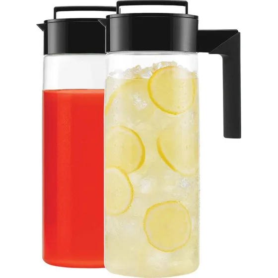 Set Juego De 2 Jarras Antigoteo Plásticas Tapa Hermética 