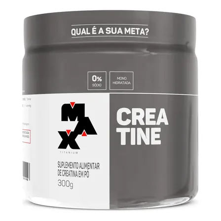Creatina 300g Creatina Monohidratada Max Titanium Sem Sabor Alta Pureza