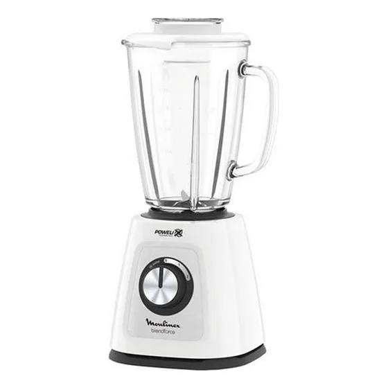 Licuadora Moulinex Blendforce 2 Jarra Vidrio 800w Blanca Amv Color Blanco