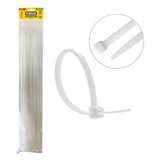 Tirrap Amarre Plastico 7.6mm X 500mm 25unid Negro Covo