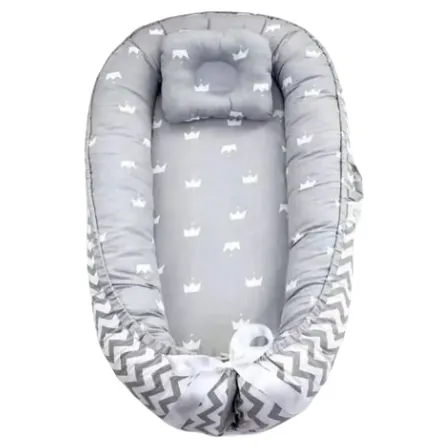 Nido Colecho Cama Bebé Con Almohada, Lindo Diseño, 88*53cm