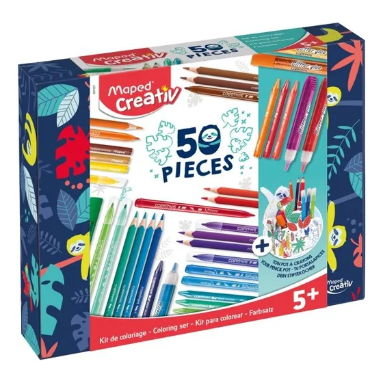Box Kit Para Dibujar Y Pintar 50 Pzs
