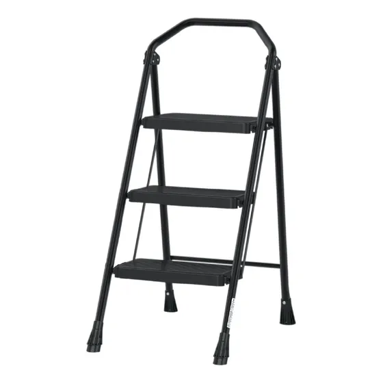 Escalera Tubular Plegable Compacta 3 Peldaños Truper 103143
