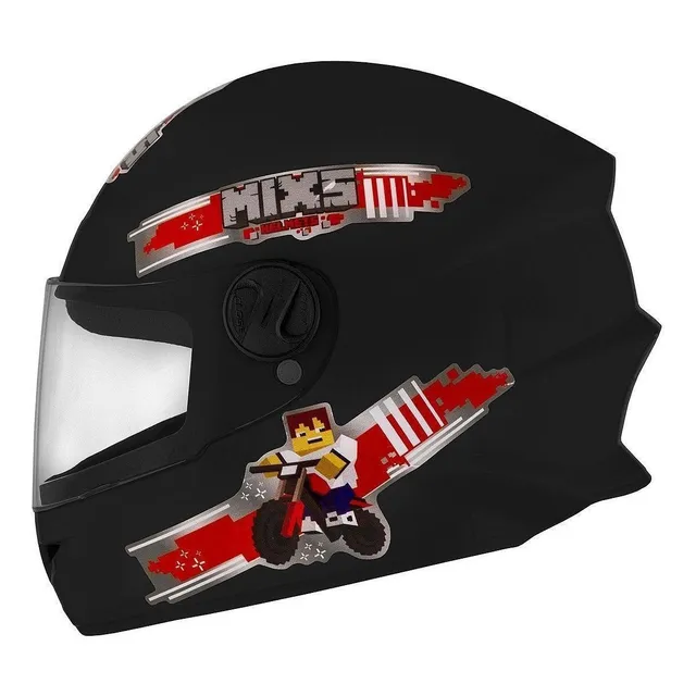 Casco Mixs Integral Niños Modelo Block Xs Varios Colores