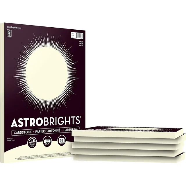 Cartulina De Colores Astrobrights, 8.5  X 11 , 65 Lb/176 G/m