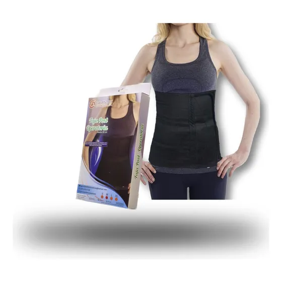 Faja Post Operatoria 22cm Color Negro Eben Talla M