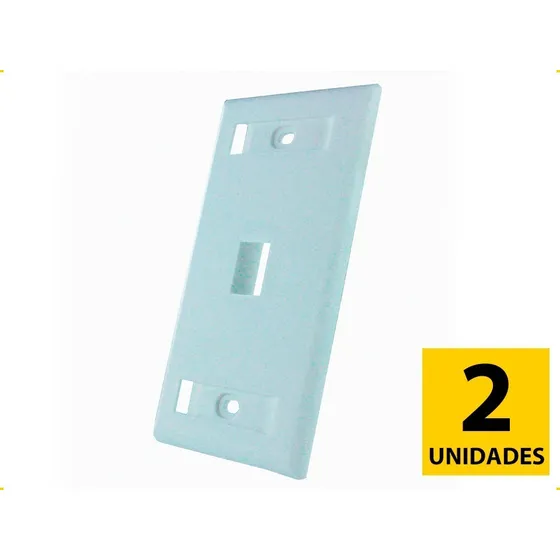 Faceplate Tapa De Red 1 Puerto Cajetin Coupler Rj45 Jack