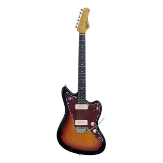 Guitarra Elétrica Tagima Tw Series Tw-61 Jazzmaster De Choupo 1986 Sunburst Poliuretano Com Diapasão De Madeira Técnica Guitarra Elétrica Tagima Tw Series Tw-61 Jazzmaster De Choupo 1986 Sunburst Poliuretano Com Diapasão De Madeira Técnica