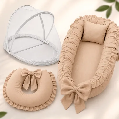 Baby Lounger Xzv Portable Co Sleeper 0-24 Months 100% Cotton
