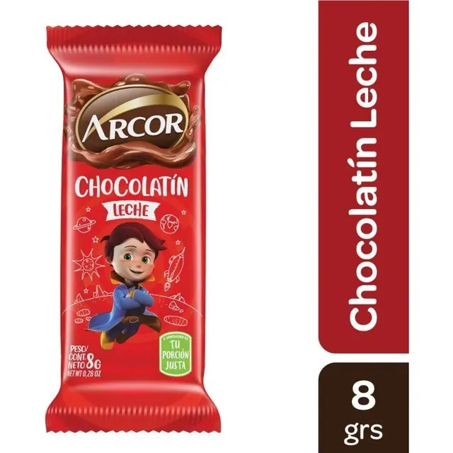 Caja Chocolatin Arcor Leche 8 Gr X 20 U - Lollipop