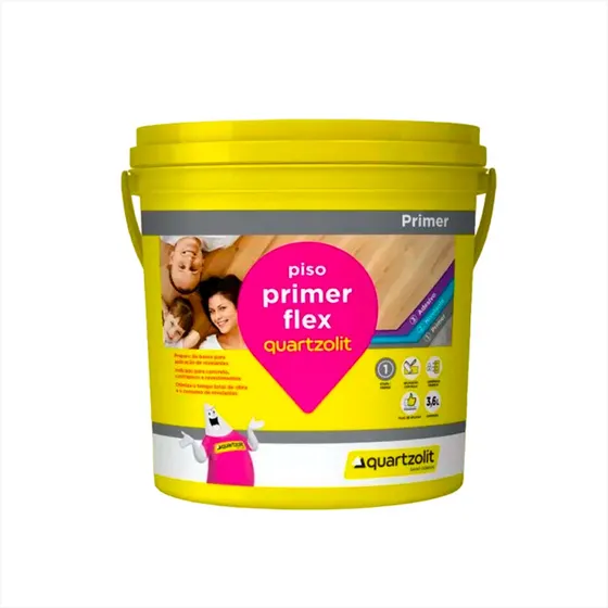Piso Primer Flex Quartzolit Argamassa Nivelantes 3,6 Litros