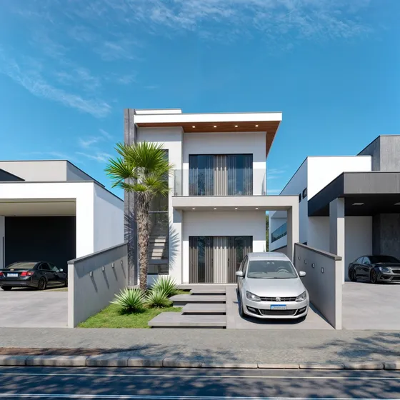 Projeto Arquitetônico Completo - Sobrado 140,00m²