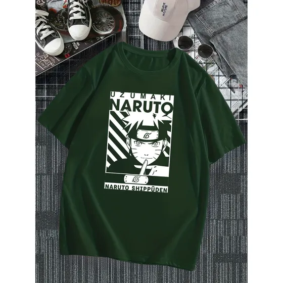 Camiseta Anime Naruto Uzumaki Geek Camisa100% Algodão Bt052
