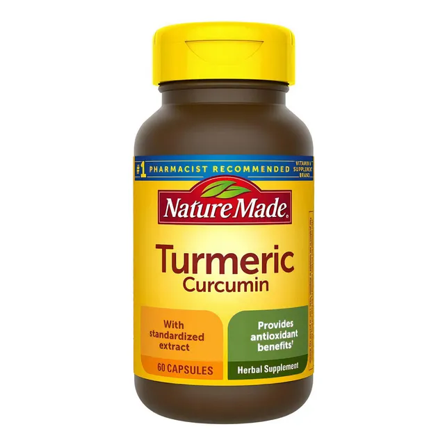 Nature Made Turmeric Curcumin Curcuma  Antioxidante 60 Cap Sabor N/a