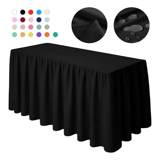 Mantel Bambalina Para Mesa De 2.40x0.73 Varios Colores