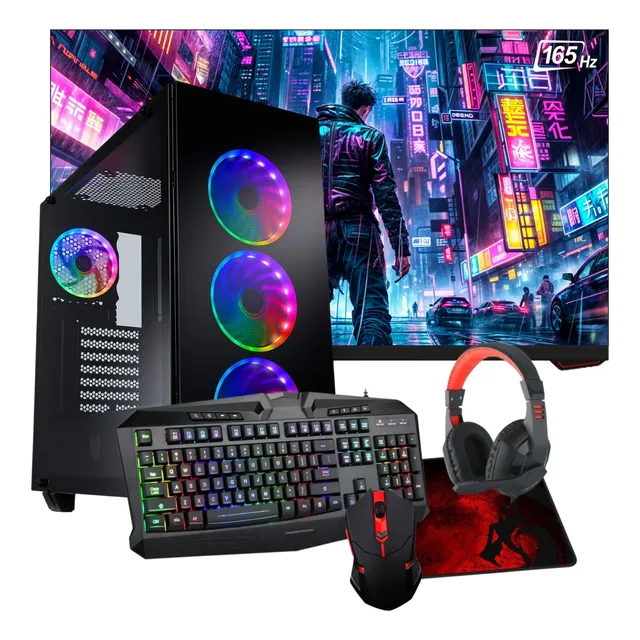 Pc Gamer I7-12700f 32gb 1tb Nvme Rtx4060 + Monitor 27 165hz