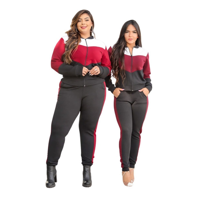 Conjunto De Frio Feminino Plus Size Gg-g3 Com Ziper Premium Conjunto De Frio Feminino Plus Size Gg-g3 Com Ziper Premium
