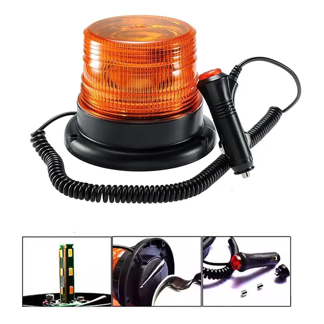 Baliza Led Con Fijación Base Imán Y Para Apernarla