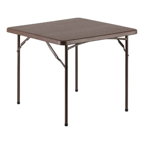 Mesa Plegable Cuadrada 86x74 Cms Rattan Northwest