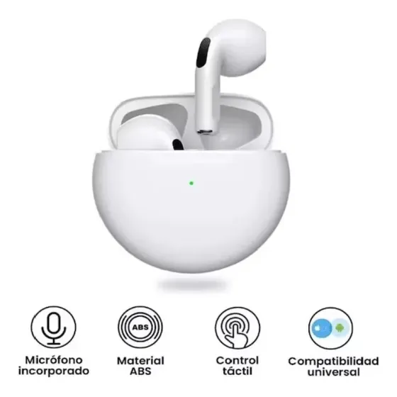 Audífonos Bluetooth Inalámbricos Pro 6 Manos Libres AirPods