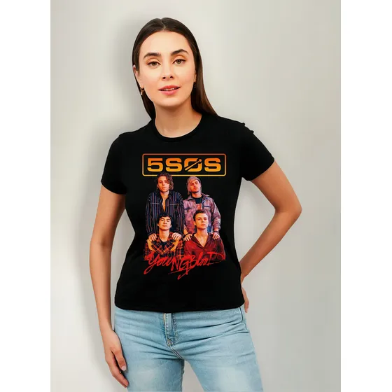 Playera 5 Seconds Of Summer Diseño 01 Grupo Musical Beloma