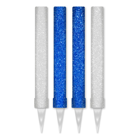 Pack 4 Bengalas De Velez Gibre Blanca Y Azul Para Tortas Pack 4 Bengalas De Velez Gibre Blanca Y Azul Para Tortas