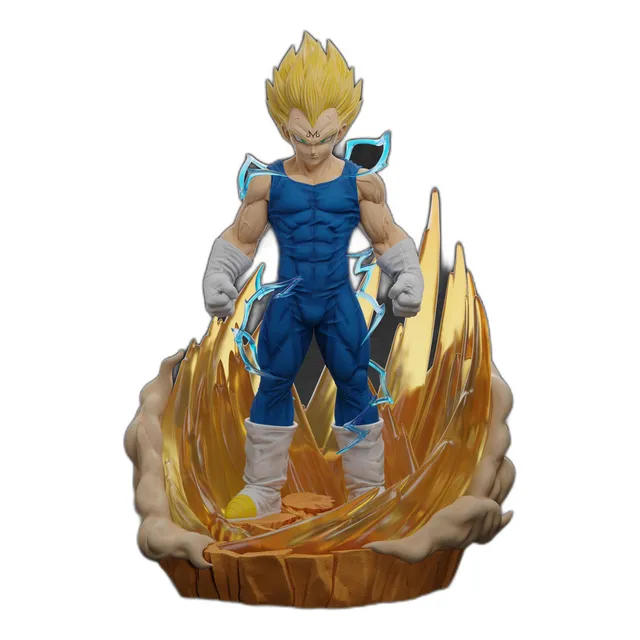 Estatua De Colección Majin Vegeta Para Fans