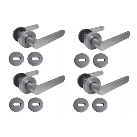 Manija Arezzo Doble Acero Picaporte Currao Puerta Pack X 4