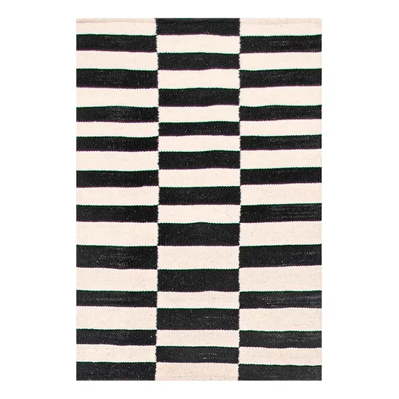 Bajada De Cama 80x120 Cm Kilim Galle Op Art Bn - Bazhars