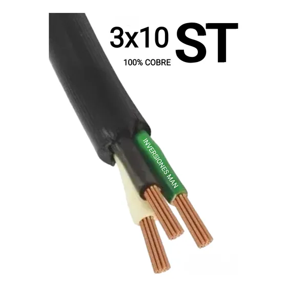 Cable St 3x10 Precio X Metro Nacional Del Mejor Nuevo