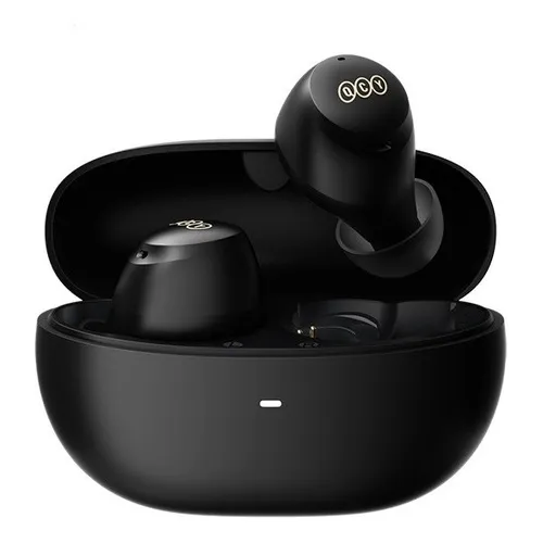 Auriculares intraurales inalámbricos Qcy Ht07 Anc con 6 micrófonos HD Call Color Negro