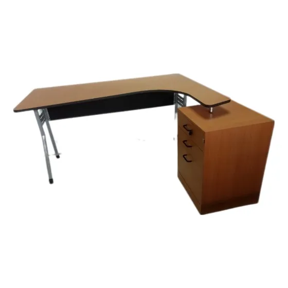 Escritorio Tipo Lazio De 150x115x75 Con Gavetero