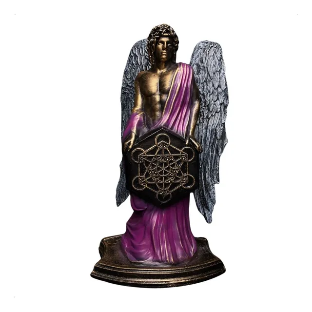Imagem Anjo Da Guarda Metatron - 27cm Resina Cor Dourado